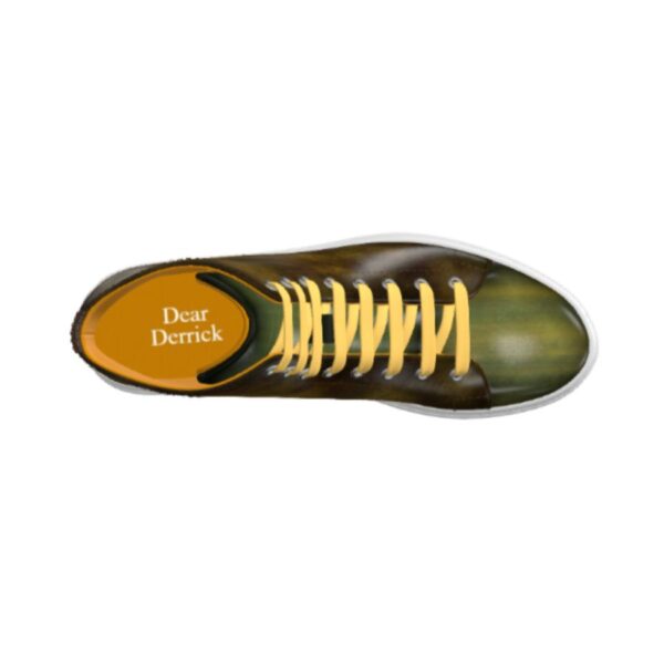 DS52 Olive and Brown Burnished High Top - Image 6