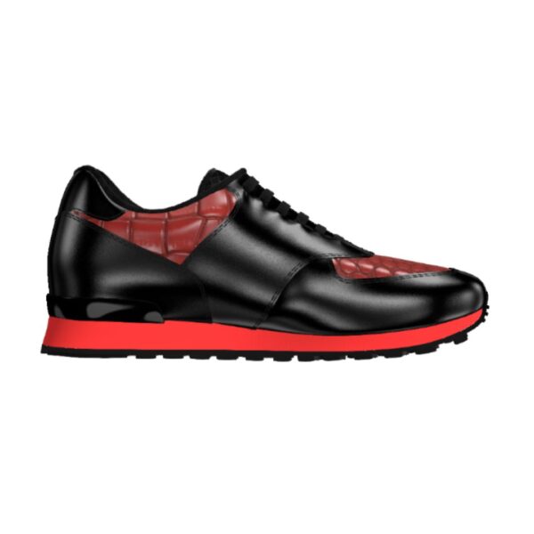 DS38 Black Nappa and Red Croc - Image 2