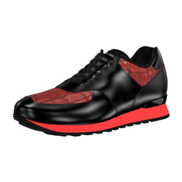 DS38 Black Nappa and Red Croc - Image 5