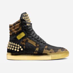 CAMO AND GOLD HIGHTOP
