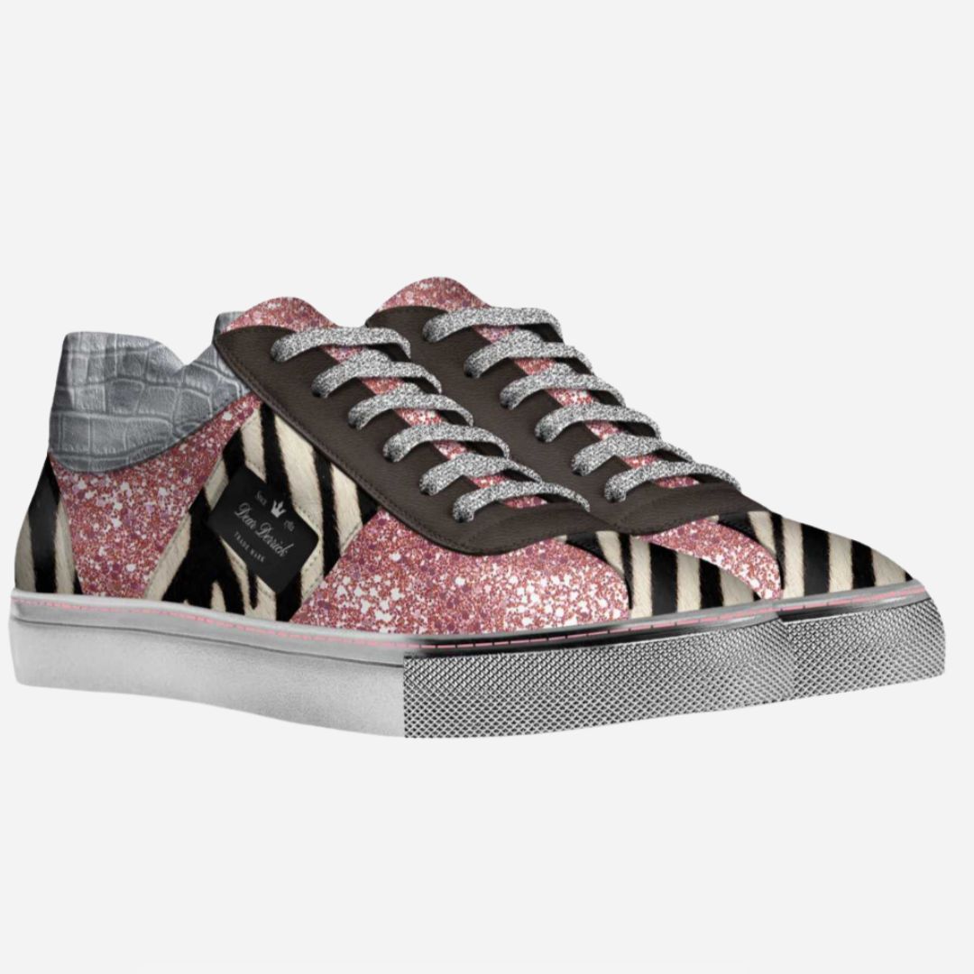 DS156 ZEBRA GLITTER LOWTOP - Image 3